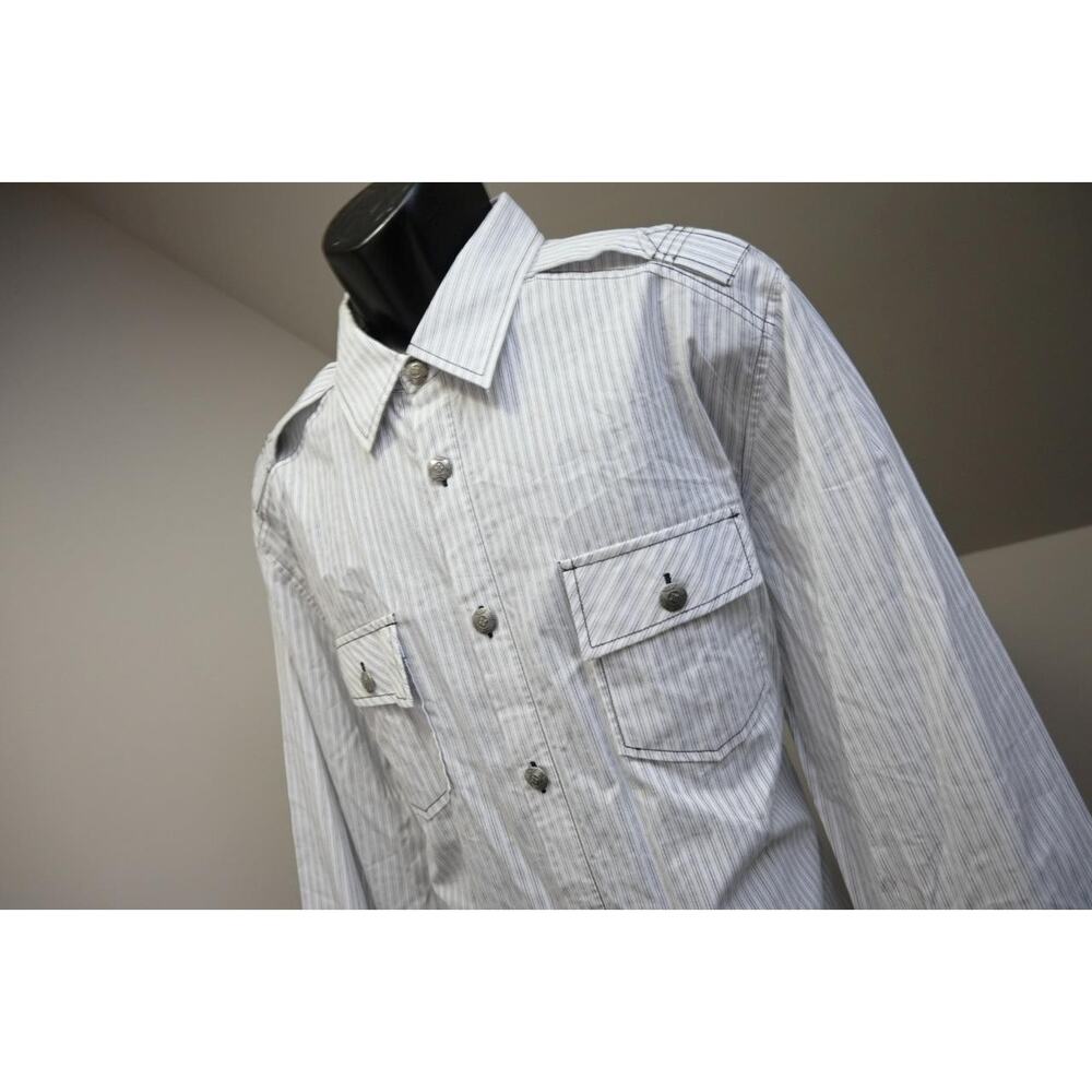 7 Diamonds Dress Shirt Button Up Casual Graphic Long Sleeve Mens Sz 3XL